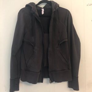 Lululemon Black and pinstrip jacket size 10